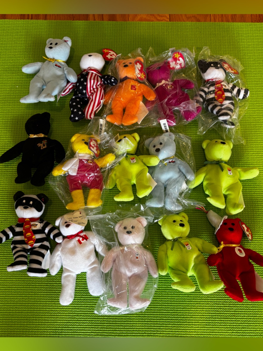 McDonald’s Ty Plush Bear - Assorted type and Multi Colors 15 pieces